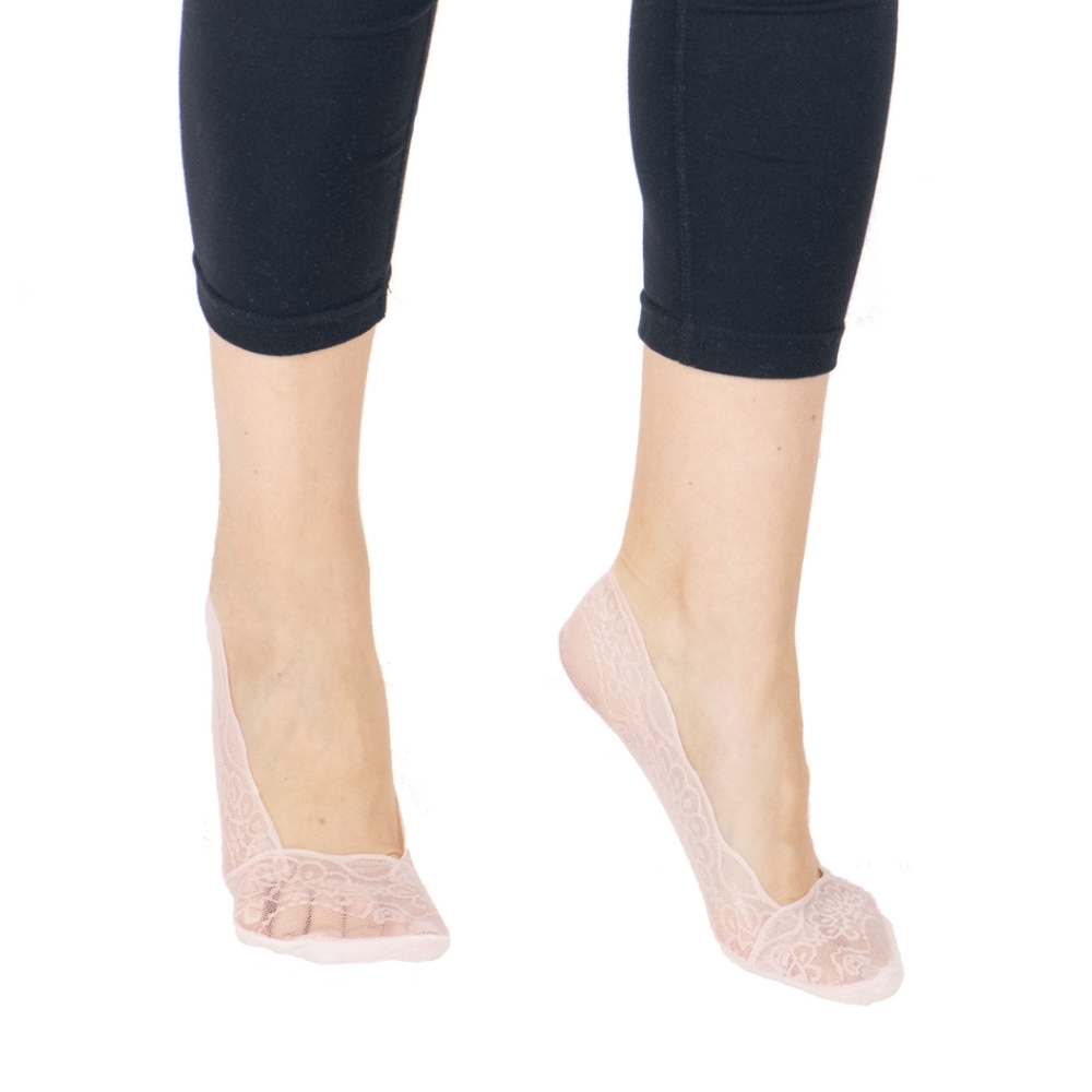 Pudus S/M Almost Naked | No-Show Lace Liner | 2-PackSize baby pink
